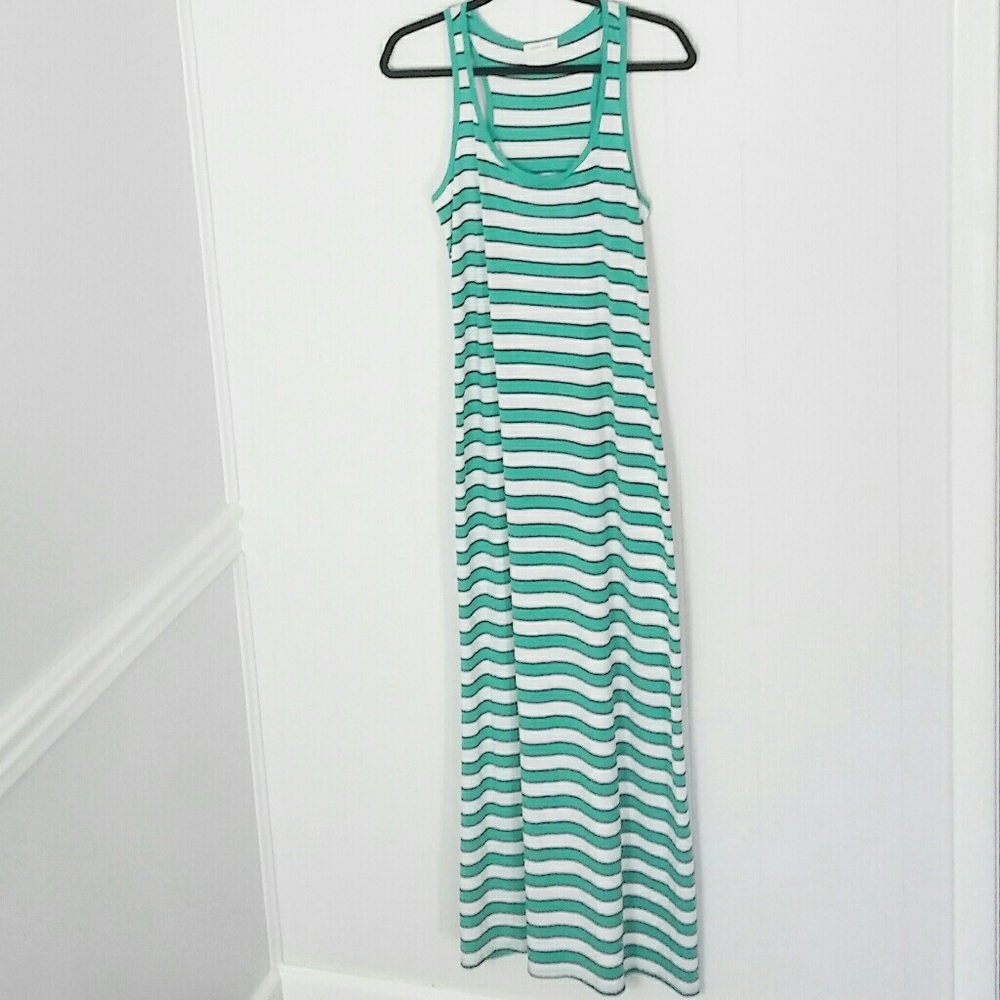Active Basic Striped Maxi Dress L - image 1